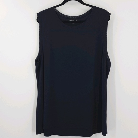 Athleta breezy tank 2x navy - Picture 1 of 6